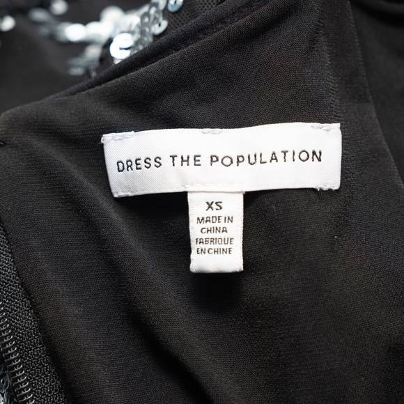 Dress The Population Emmalyn Sequin Cocktail Dress XS - Picture 4 of 11